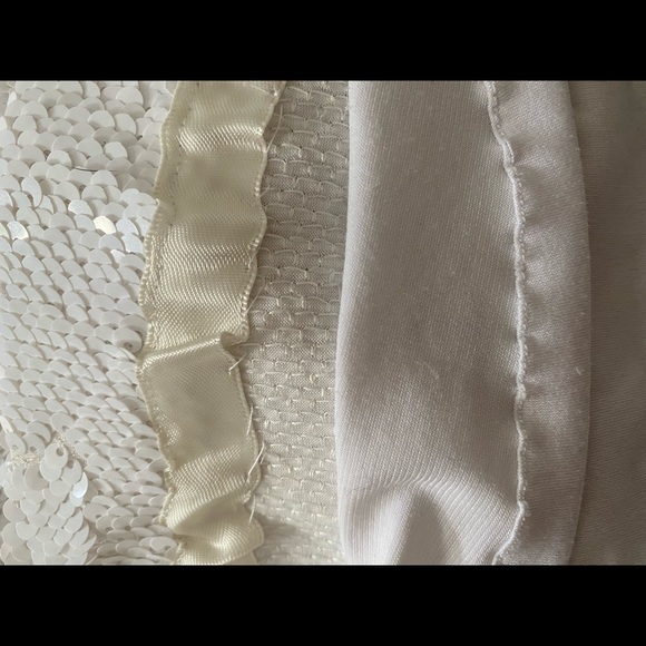 White sequins long sleeve party dress - Picture 9 of 12